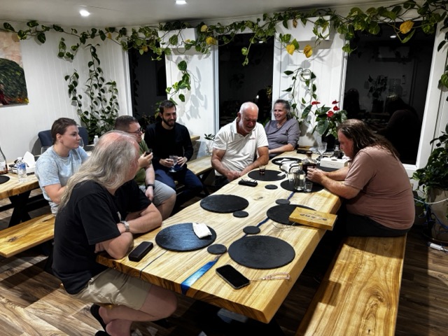 Casual gathering after join dinner